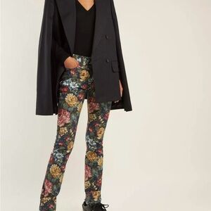 COMMES DES GARCONS - YUNYA WATANABE Fall 2018 RTW Floral Jeans Pants New SMALL